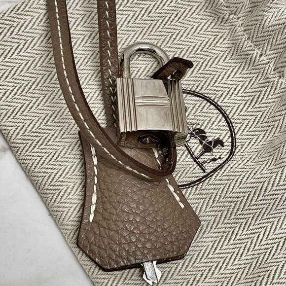 ❌❌❌ SOLD! ❌❌❌ Hermès Etoupe Togo Retourne Kelly 40 - Picture 16 of 16